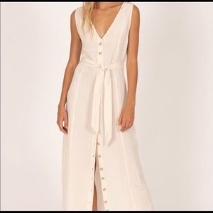 nwot driftwood dress (cream) size small